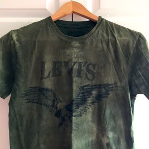 Levi’s green tie dye t shirt, size small